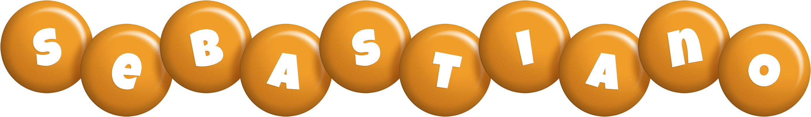 Sebastiano candy-orange logo