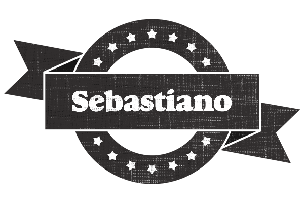 Sebastiano grunge logo