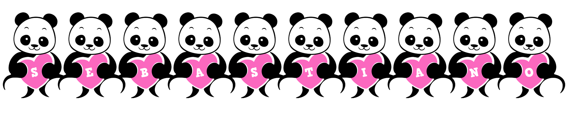 Sebastiano love-panda logo
