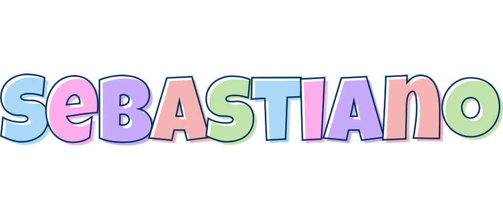 Sebastiano pastel logo