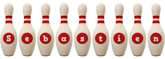 Sebastien bowling-pin logo