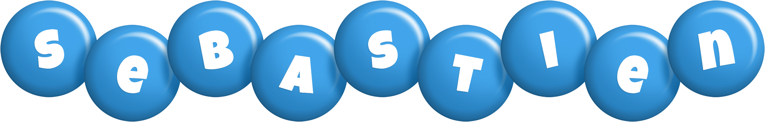 Sebastien candy-blue logo