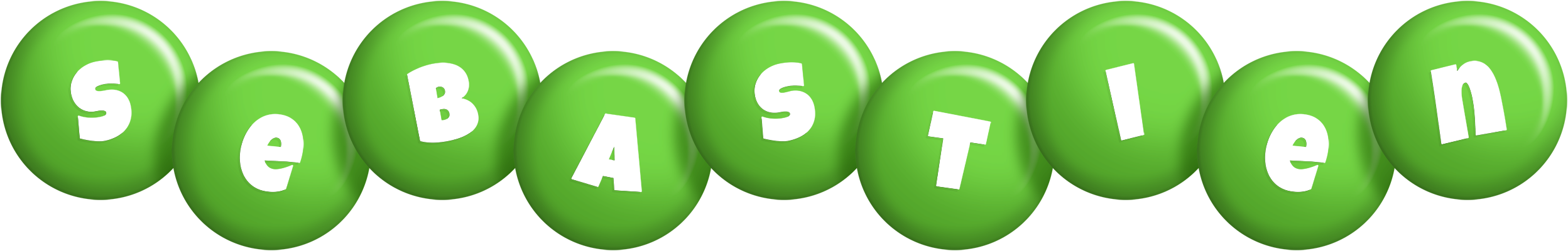 Sebastien candy-green logo