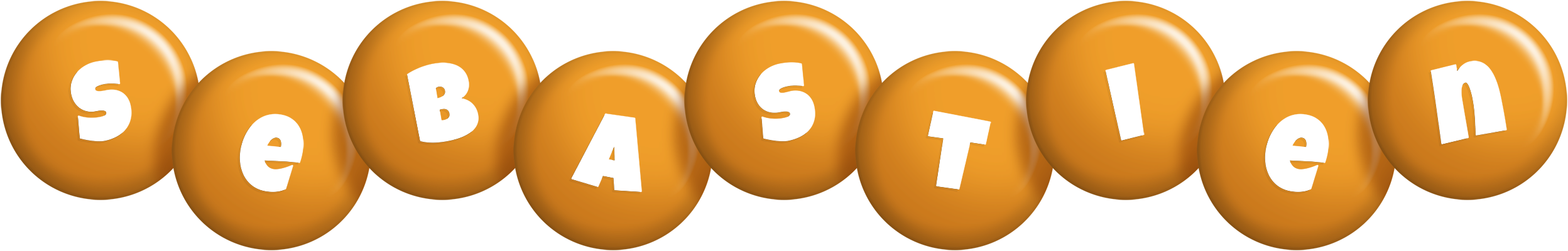 Sebastien candy-orange logo