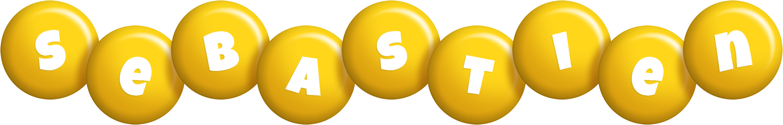 Sebastien candy-yellow logo