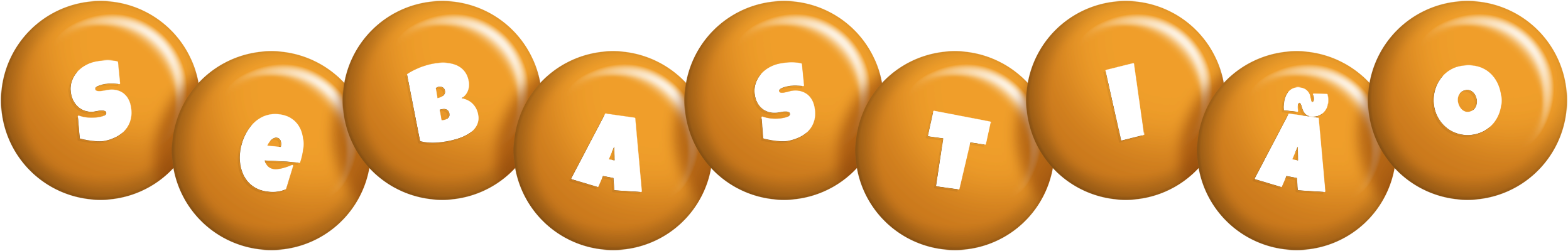 Sebastião candy-orange logo