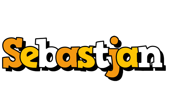 Sebastjan cartoon logo