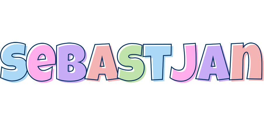 Sebastjan pastel logo