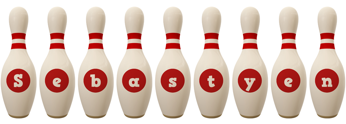 Sebastyen bowling-pin logo