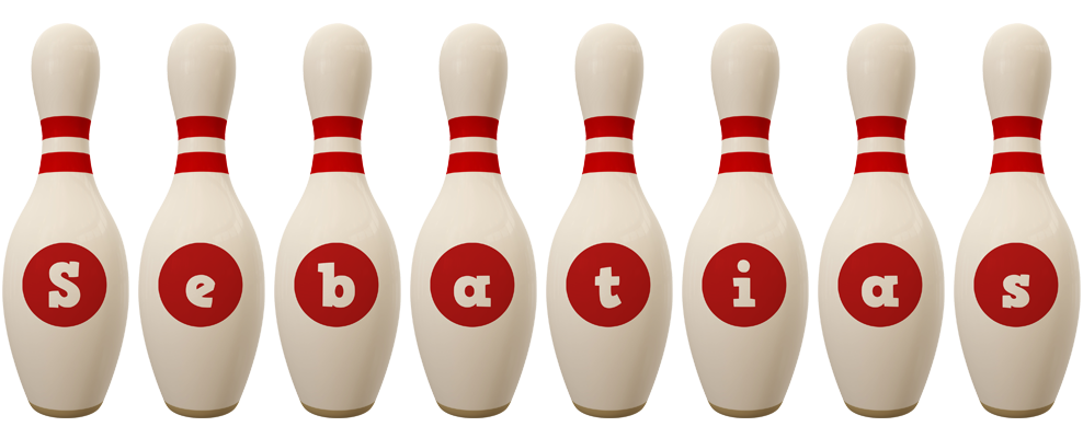 Sebatias bowling-pin logo