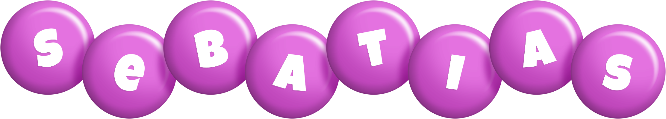 Sebatias candy-purple logo