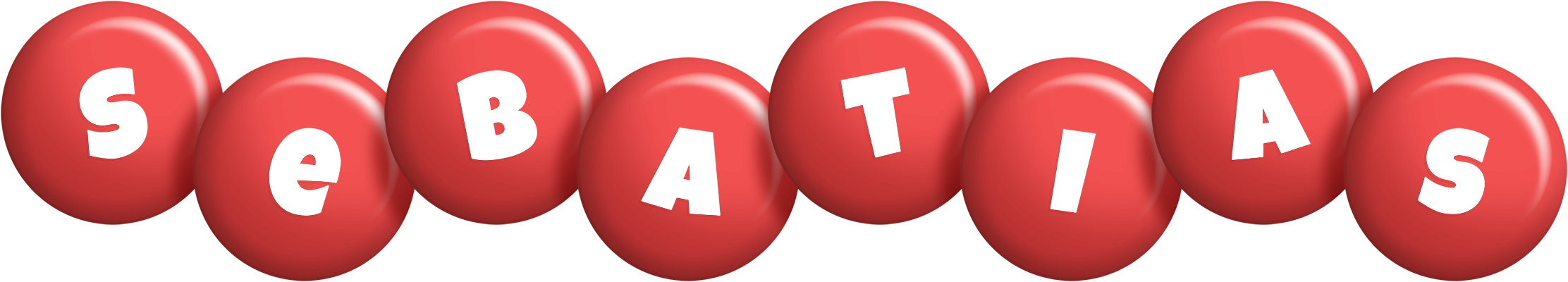 Sebatias candy-red logo