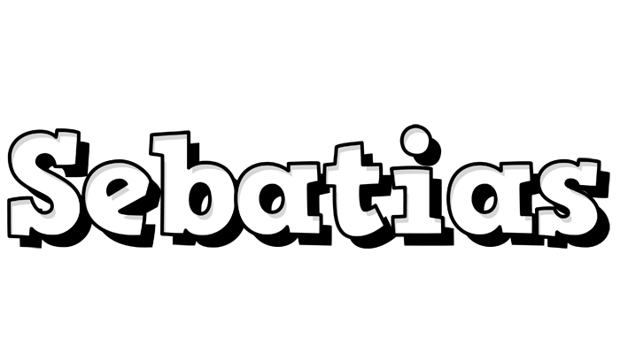 Sebatias snowing logo