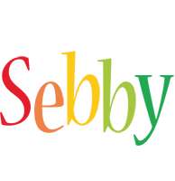 Sebby birthday logo