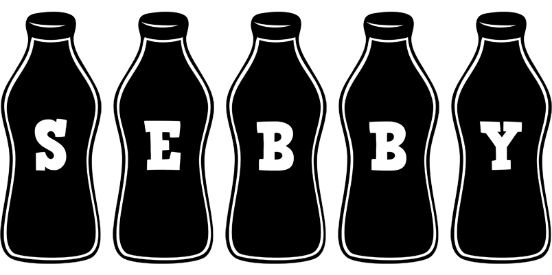 Sebby bottle logo