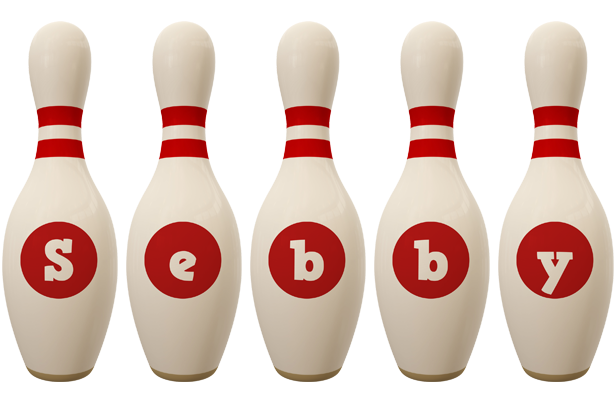 Sebby bowling-pin logo