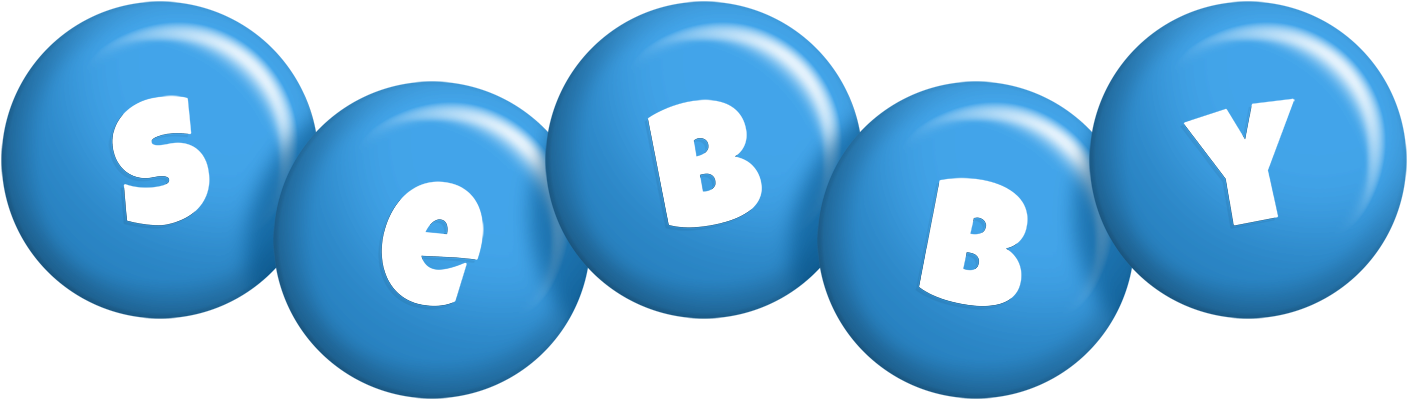 Sebby candy-blue logo