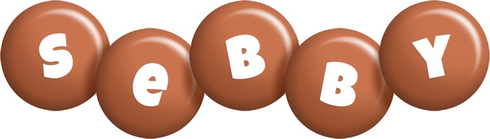 Sebby candy-brown logo