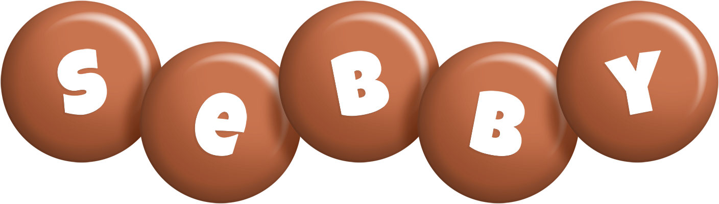 Sebby candy-brown logo