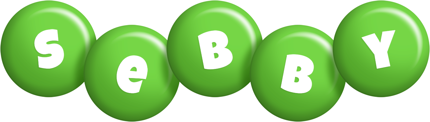 Sebby candy-green logo