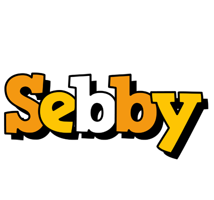 Sebby cartoon logo