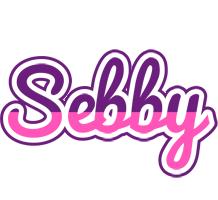 Sebby cheerful logo