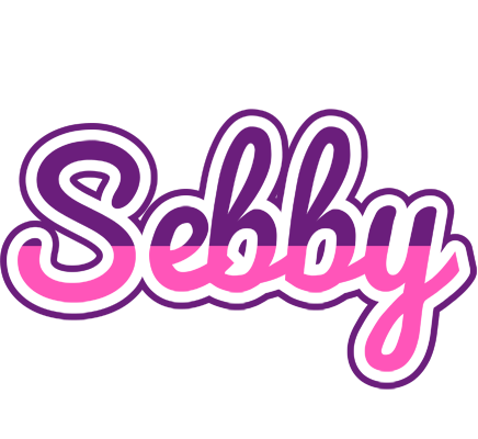 Sebby cheerful logo