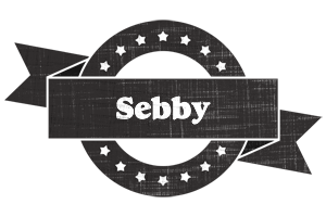 Sebby grunge logo