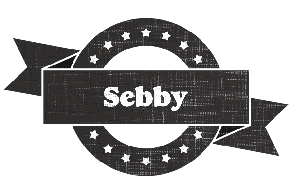 Sebby grunge logo