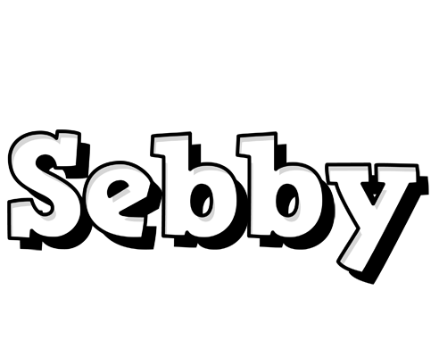 Sebby snowing logo