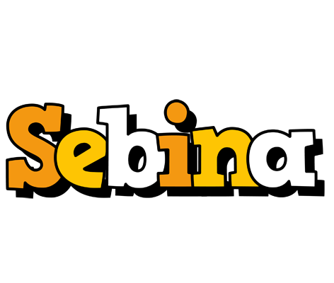 Sebina cartoon logo