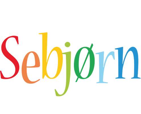 Sebjørn birthday logo