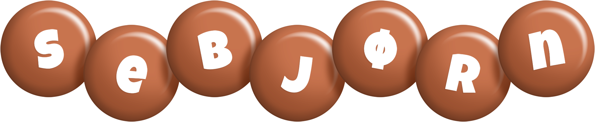Sebjørn candy-brown logo