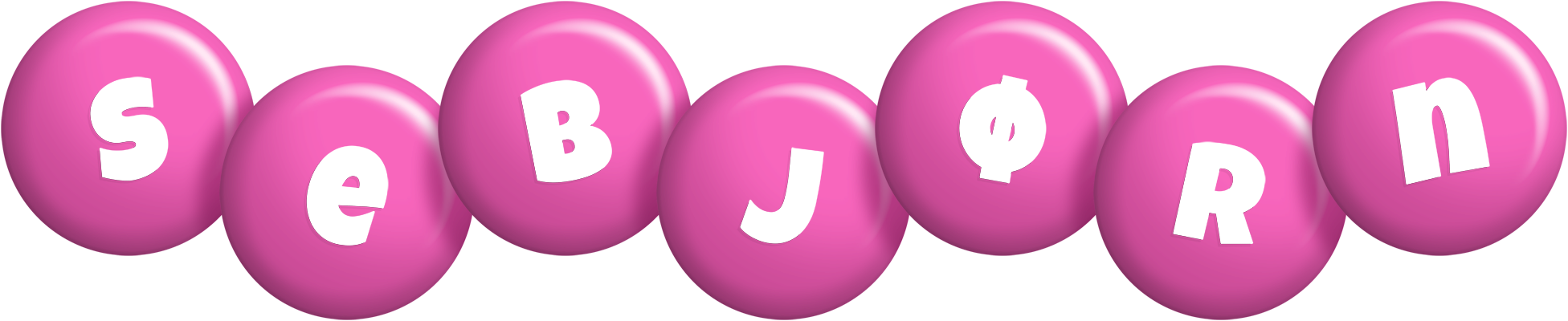 Sebjørn candy-pink logo