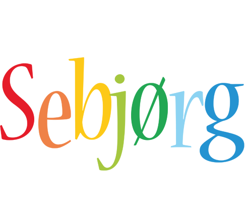 Sebjørg birthday logo