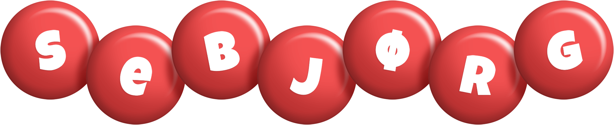 Sebjørg candy-red logo