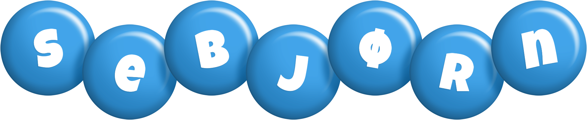 Sebjørn candy-blue logo