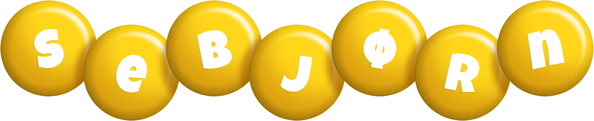 Sebjørn candy-yellow logo