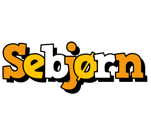 Sebjørn cartoon logo