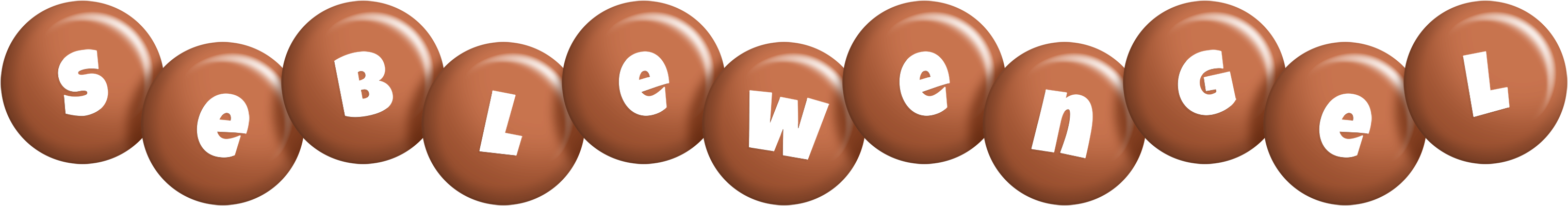 Seblewengel candy-brown logo