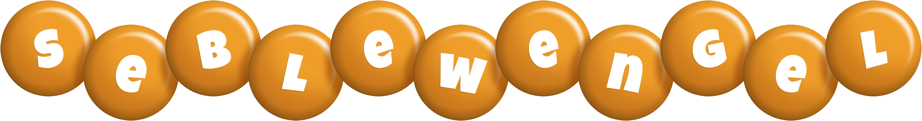 Seblewengel candy-orange logo