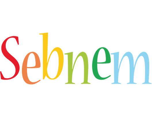 Sebnem birthday logo