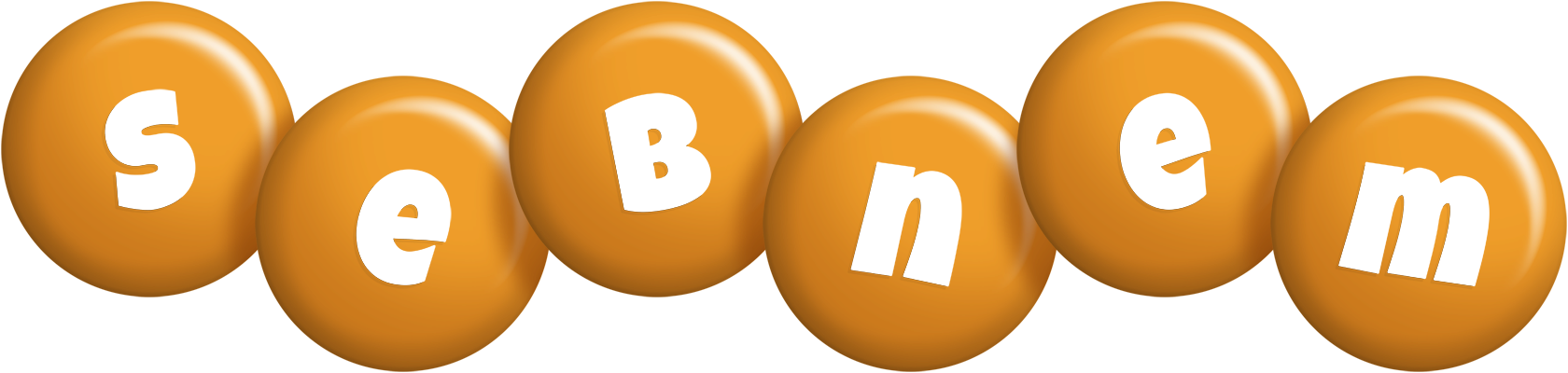 Sebnem candy-orange logo