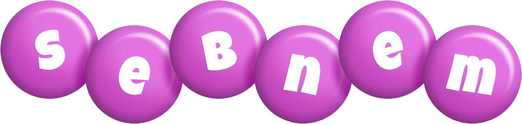 Sebnem candy-purple logo