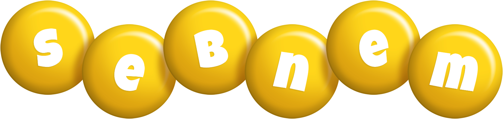 Sebnem candy-yellow logo
