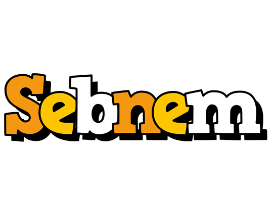 Sebnem cartoon logo