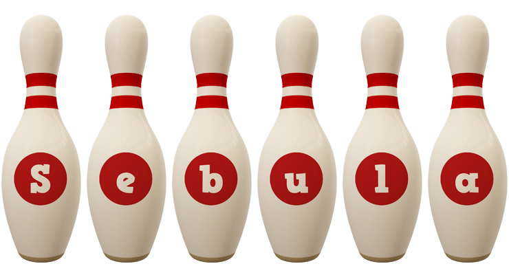 Sebula bowling-pin logo