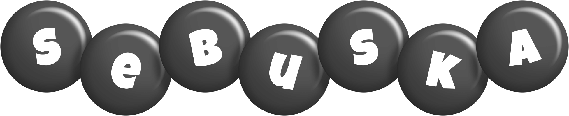 Sebuska candy-black logo