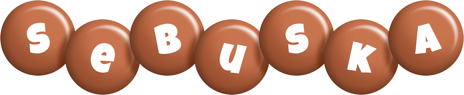 Sebuska candy-brown logo