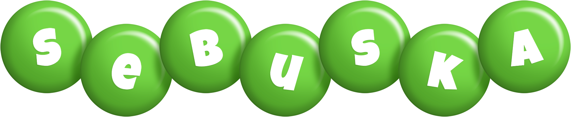 Sebuska candy-green logo
